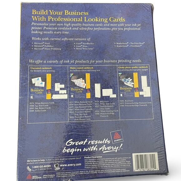 Avery 8315 Inkjet Note Cards with Envelopes White 4.25 x 5.5 60 Count Pack NEW - Picture 4 of 9